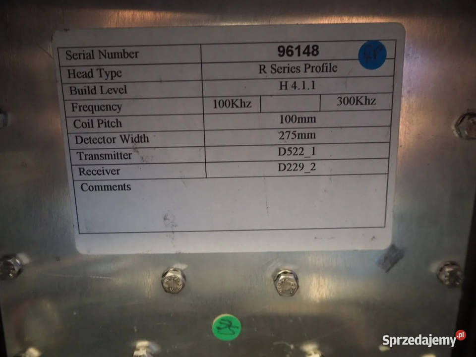SAFELINE R Series Profile Detektor metali z Produkcja wielkopolskie Krotoszyn