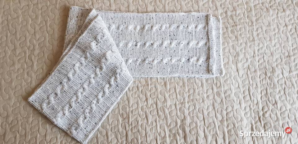 Nowy szalik Warm and Cozy szary melanż mazowieckie Warszawa