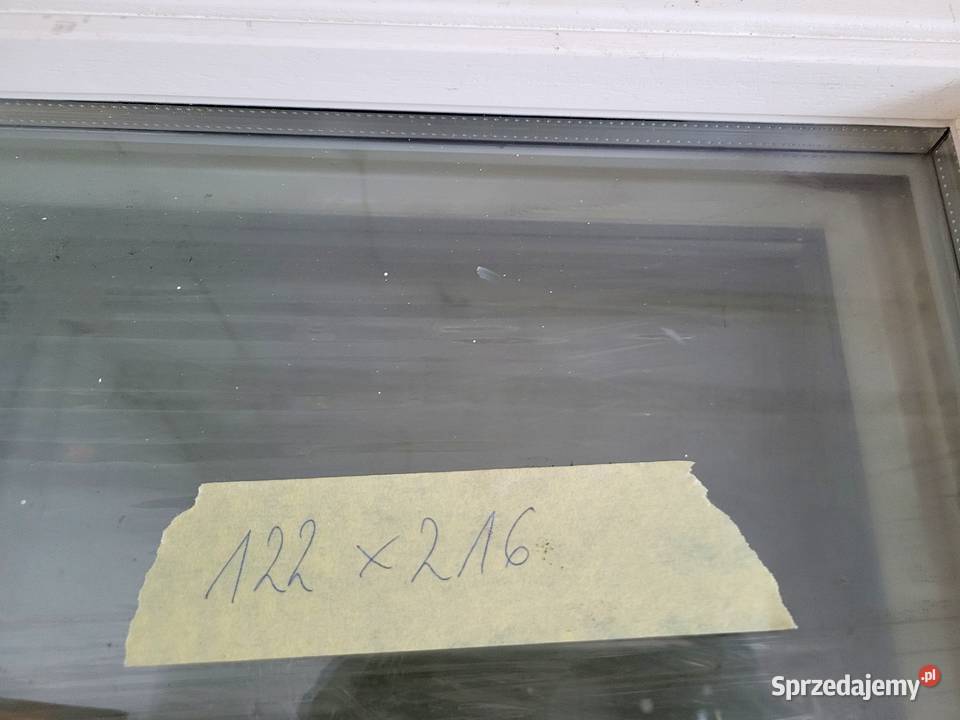 okno okna drewniane 122x216 dwuskrzydłowe 2