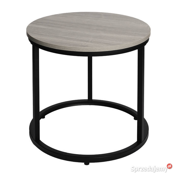 Nowoczesne stoliki kawowe okrągłe zestaw 2w1