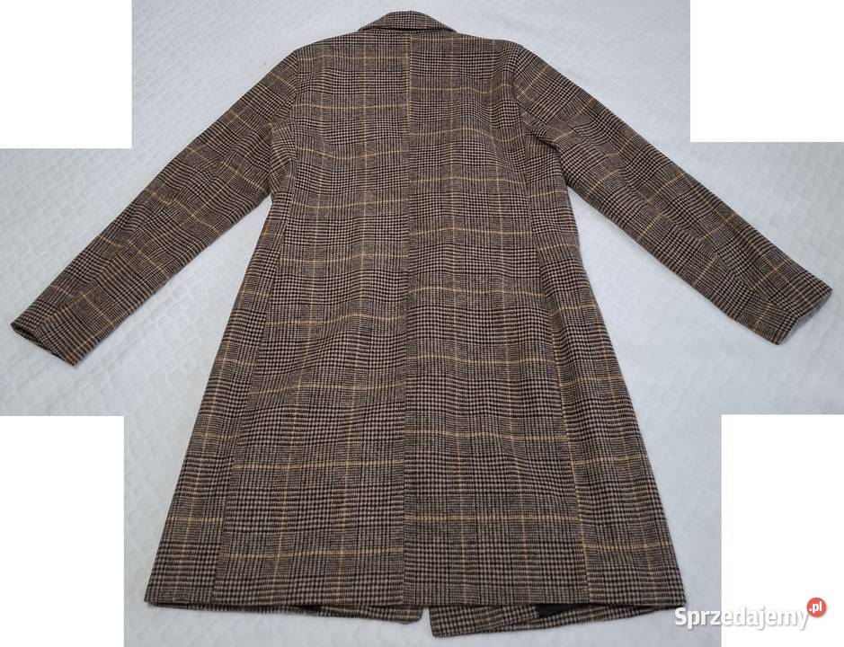 Płaszcz damski długi rękaw brązowy Sinsay XXL 44 Rozmiar 44(XXL) Kurtki i płaszcze Czeladź