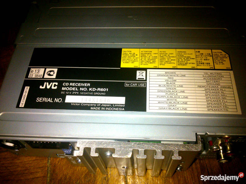 Radio JVC KDR601 USB AUX mp3 CD PILOT Żyrardów