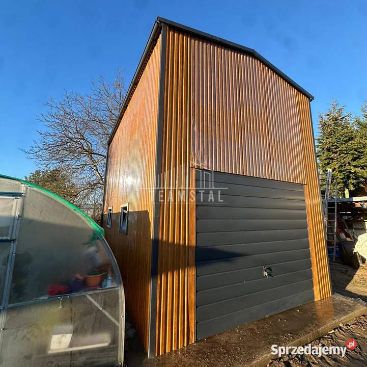 Hala blaszana Garaż 5x6m brama uchylna drzwi Kwidzyn sprzedam