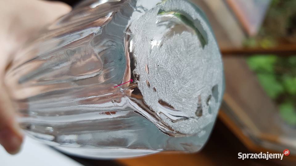 Wazon Rotterdam 28 Ząbkowice szkło PRL śląskie Dąbrowa Górnicza