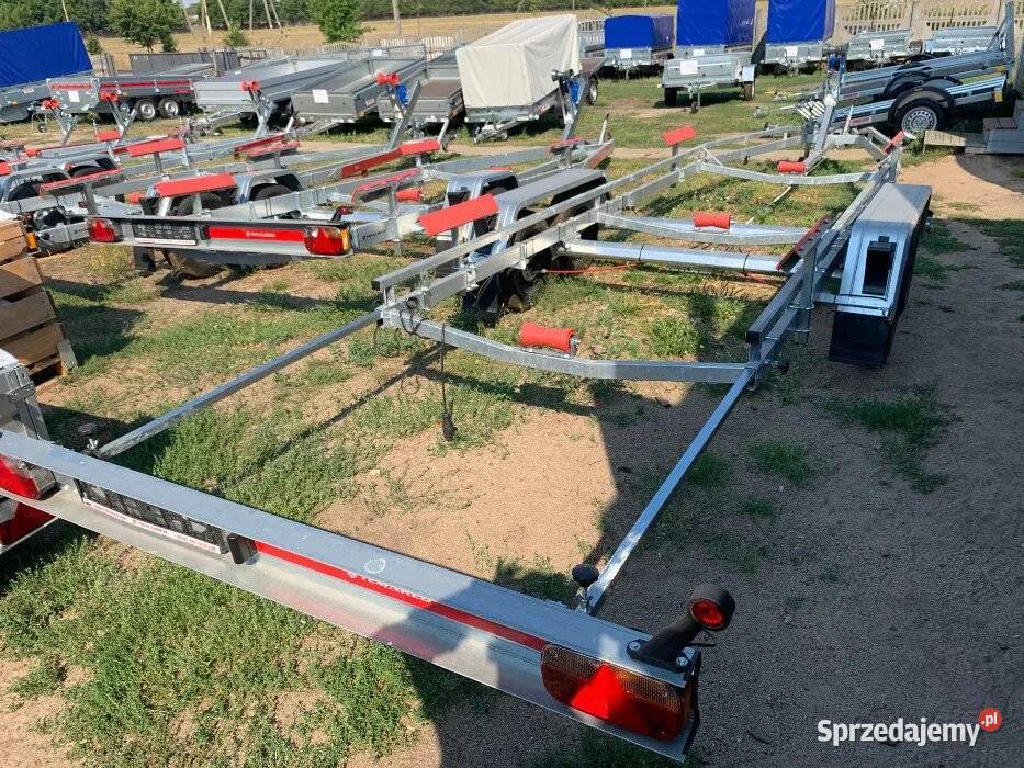 Przyczepa podłodziowa do 76m 2500DMC hamowana towarowe Stargard sprzedam