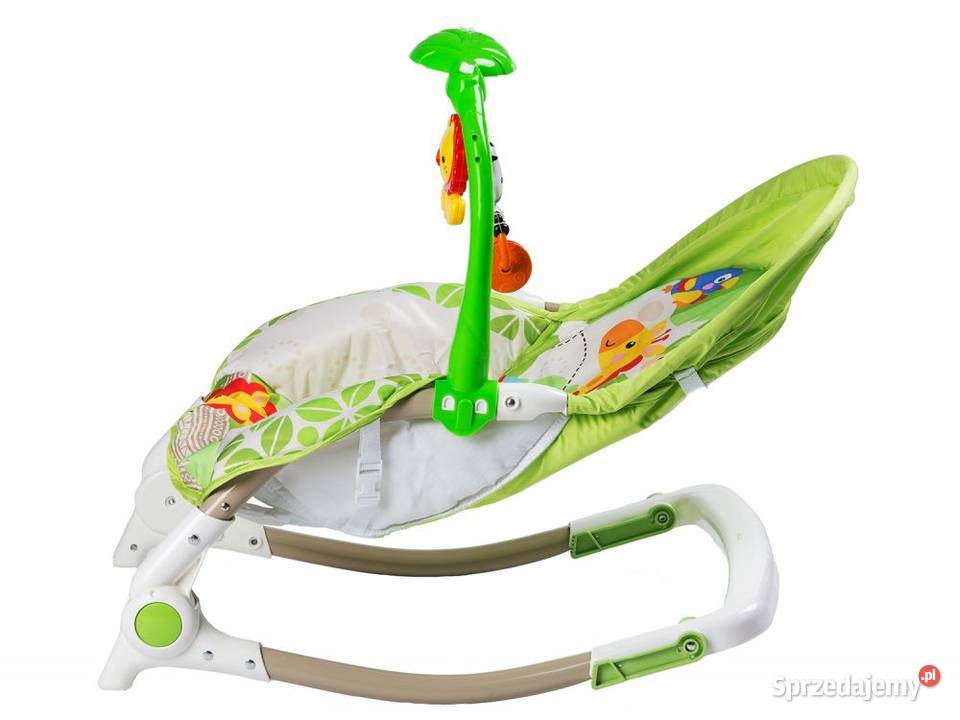 Leżaczek bujaczek kołyska wibracje muzyka lew