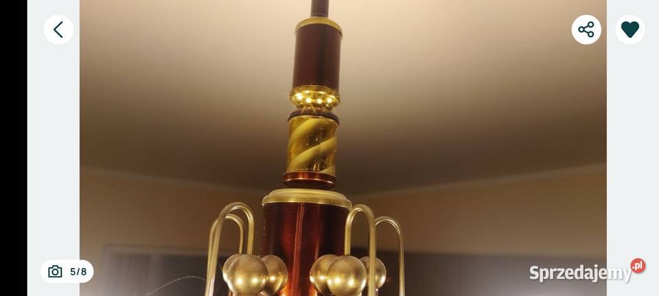 Żyrandol i kinkiet vintage łódzkie Łódź sprzedam