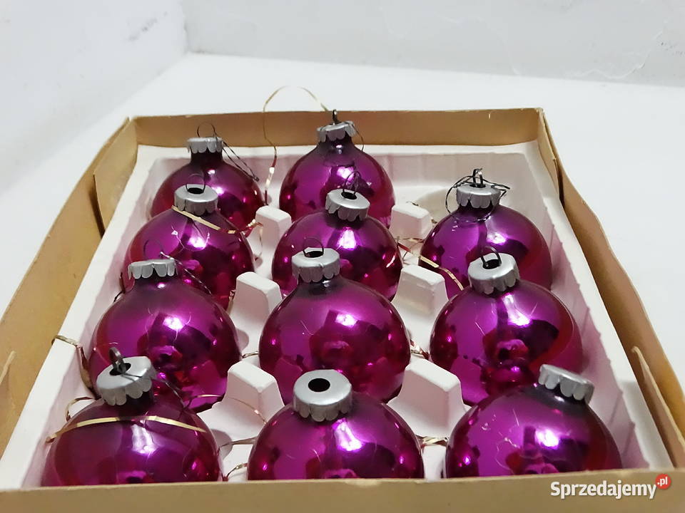 Bombki Choinkowe Szklane Vintage PRL Stare Biłgoraj sprzedam