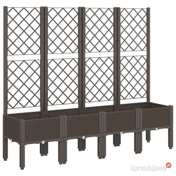 Donica ogrodowa z kratką brązowa 160x40x142 PP Warszawa sprzedam