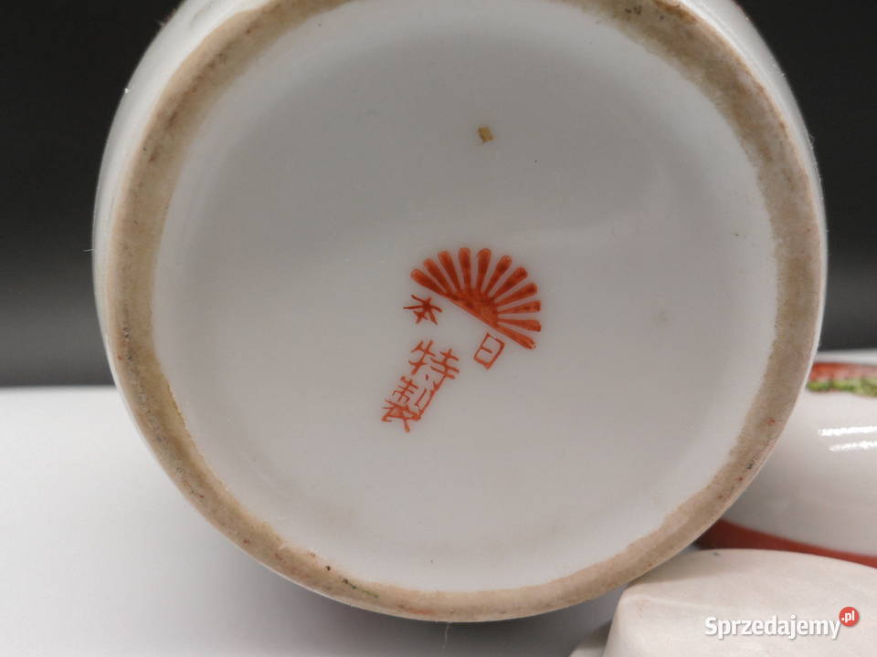 Stary Japoński Porcelanowy pojemnik na Herbatę Raszków