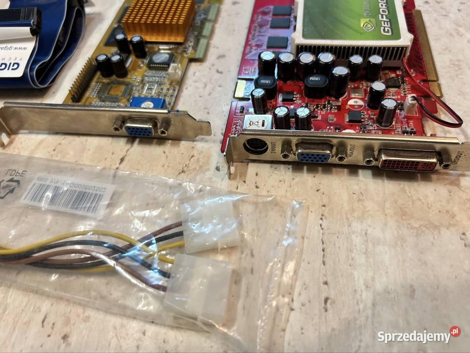 Retro zestaw PC GeForce 7300 GT MX200 AGP RAM Warszawa
