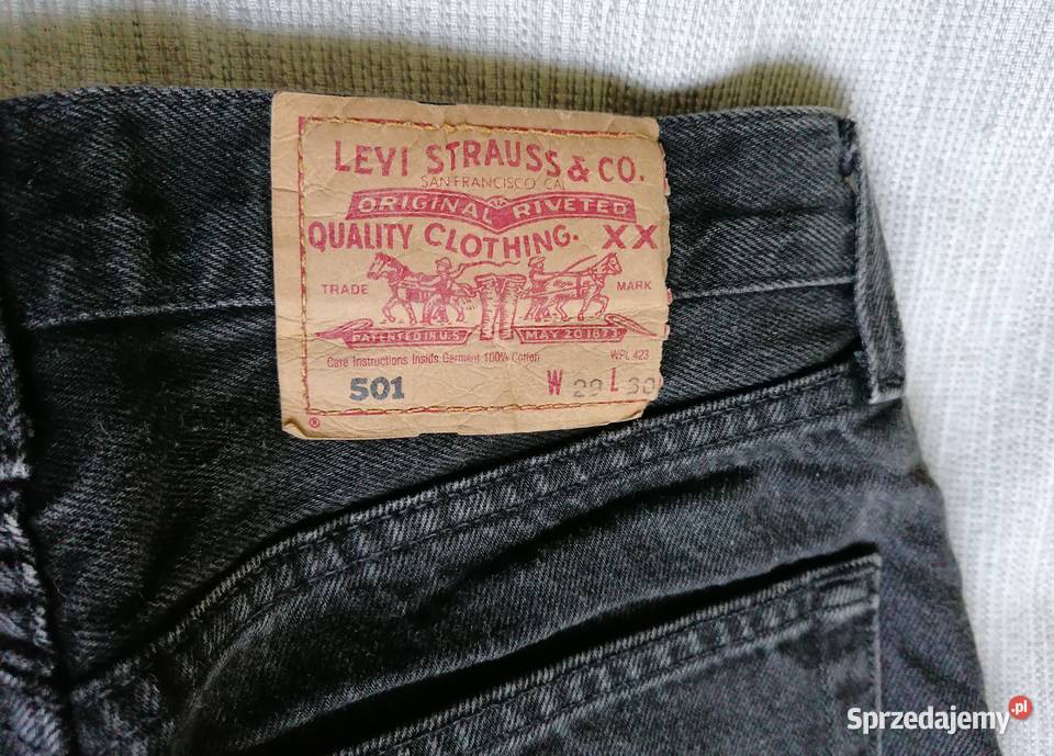 LEVI STRAUSS COCZARNE SPODNIE JEANSOWE R W 29L Łódź
