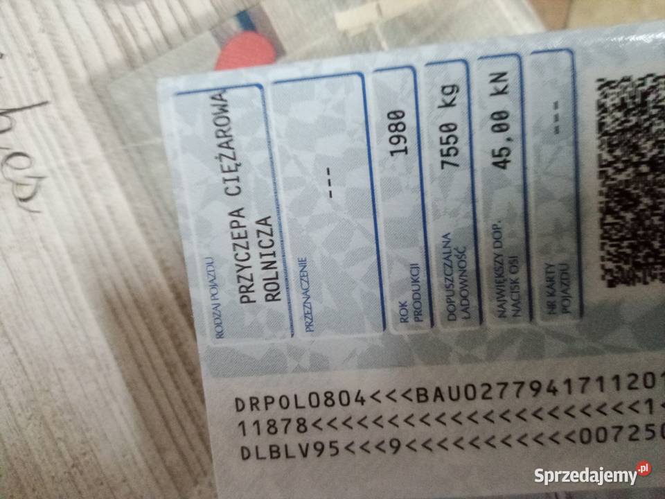 Przyczepa Niemka wywrotka thk IFA hw 6011 lubuskie Bytom Odrzański