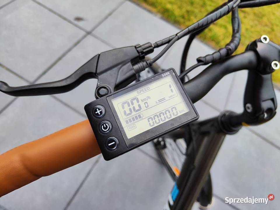 Rower elektryczny z bagażnikiem Fujita City Ostrów Wielkopolski sprzedam