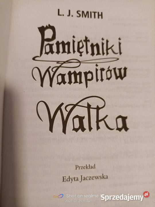 Pamiętniki wampirów Walka książki Warszawa