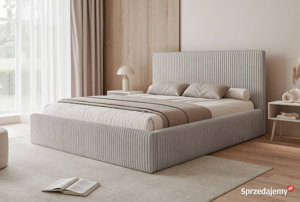 Łóżko tapicerowane z pojemnikiem Tilia różne Tarchały Małe