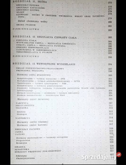 Zarys fizjologii zwierząt Zygmunt Ewy sprzedam