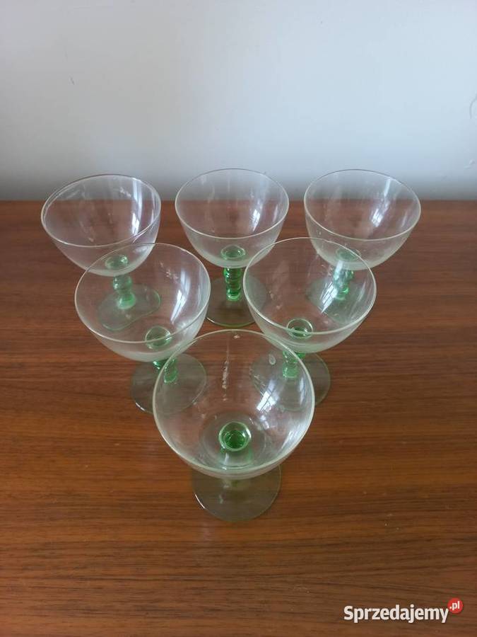 Zestaw kieliszków do likieru Art Deco Polska Toruń