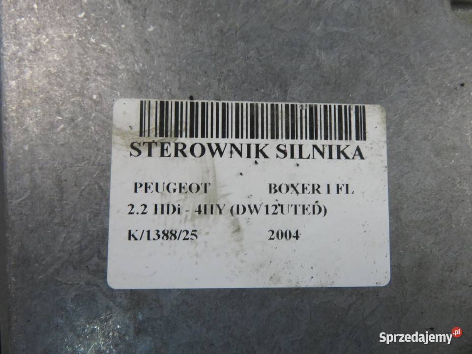STEROWNIK PEUGEOT BOXER I FL 22 HDi 9648608680