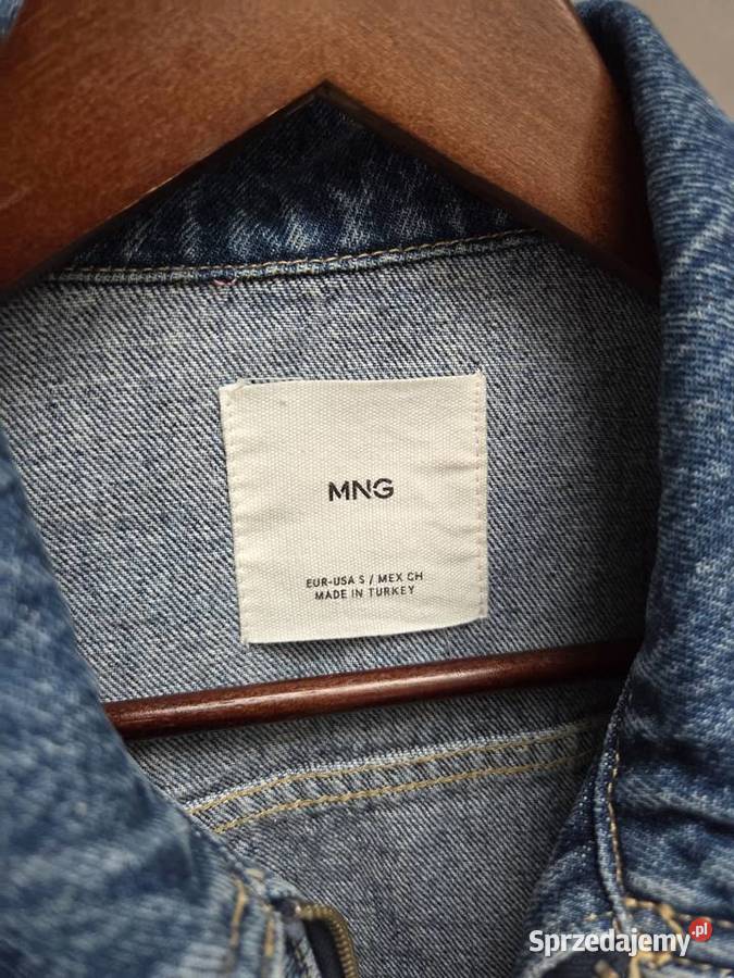 Niebieska kurtka jeansowa zapinana na zamek Wiosenna/Jesienna  Liszki