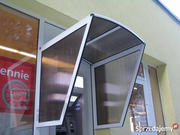 Aluminiowe daszki na dowolny wymiar kształt