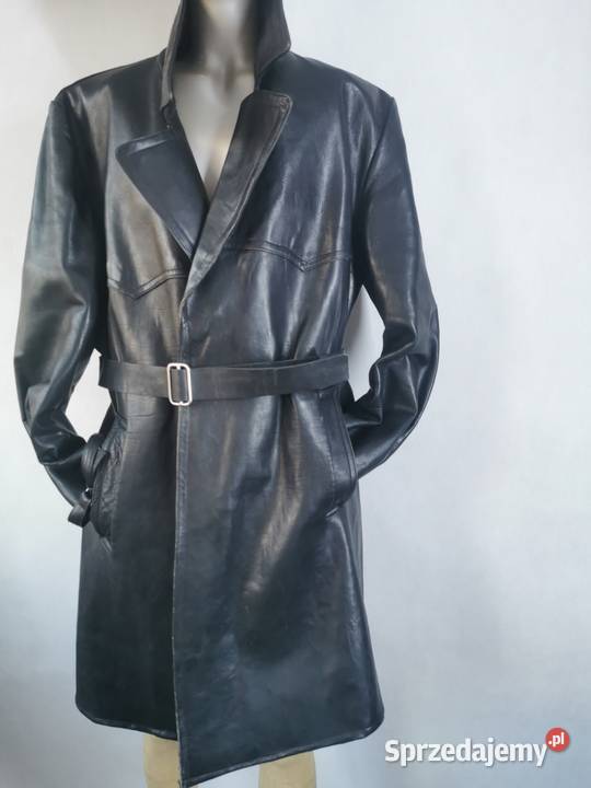 vintage płaszcz męski skóra naturalna Lublin