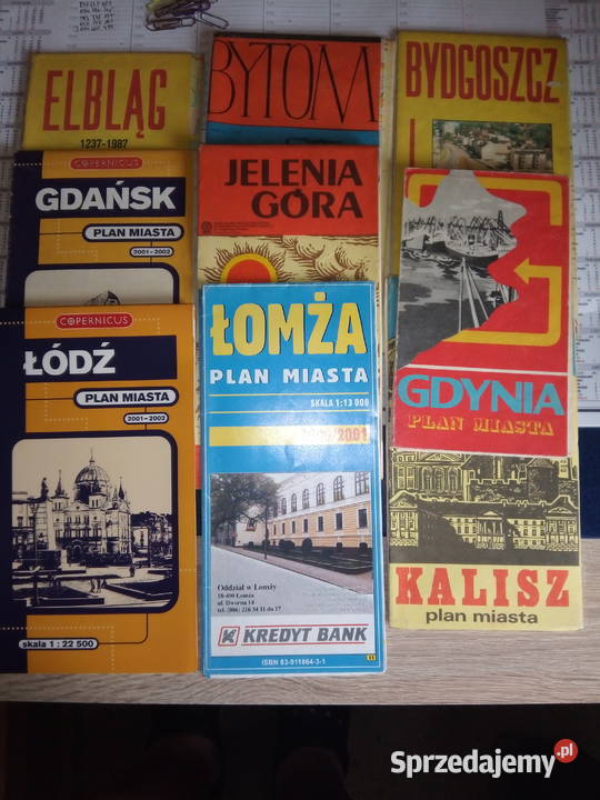 Plany miast mapy różne mazowieckie Wyszków