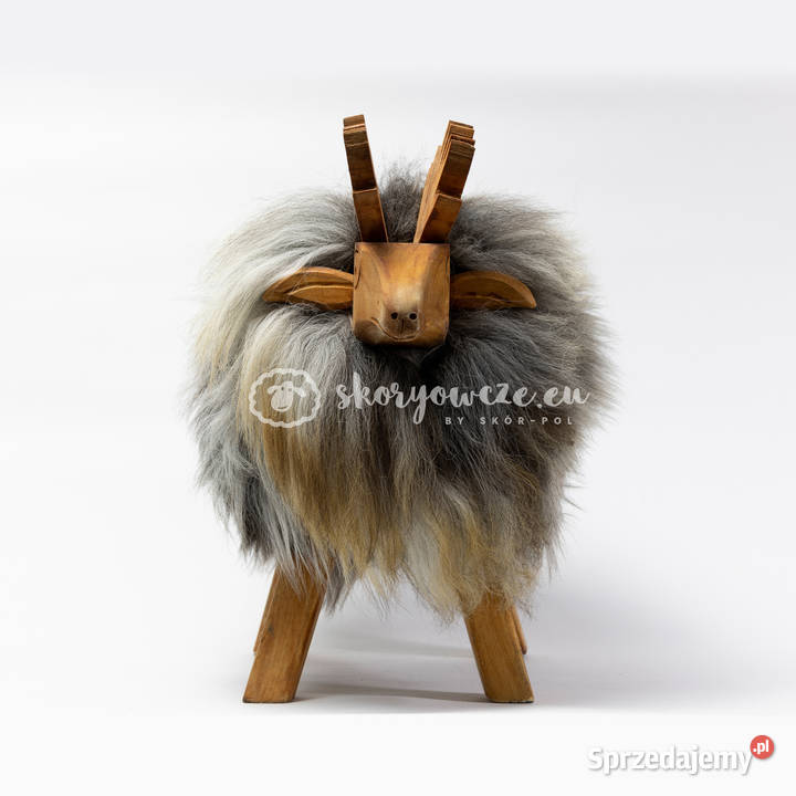 Krzesło renifer dekoracyjny szaro brązowo biały Szaflary