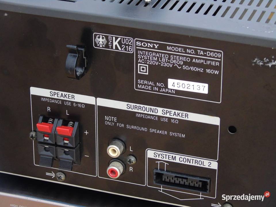 Wzmacniacz Sony TAD609 korektor graficzny Jasło