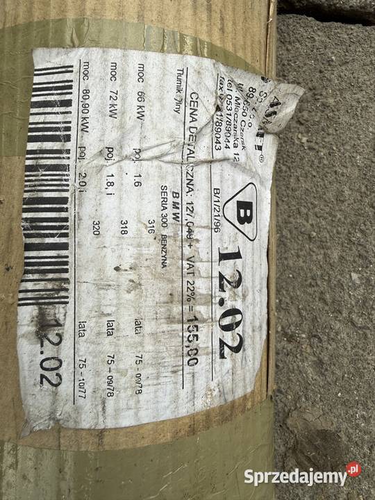 BMW e21 316 318 320 Asmet Nowy tłumik końcowy Mszana