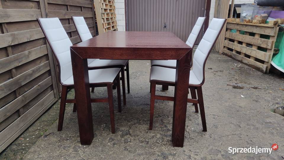 Komplet Paged stół rozkładany Cuba 4 krzesła Warszawa