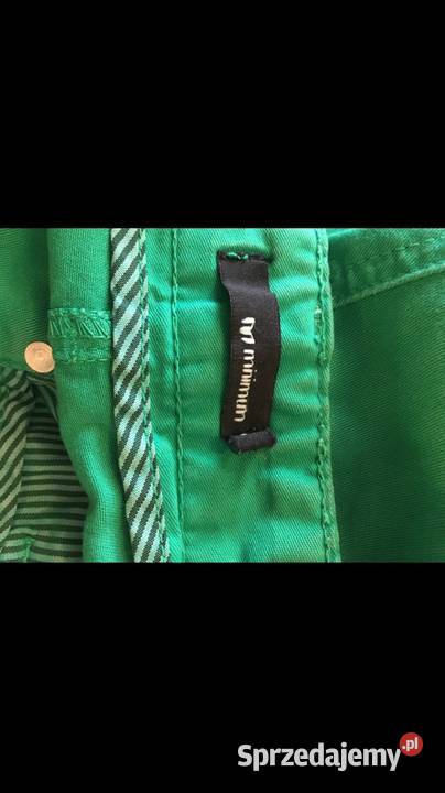 Damskie zielone spodnie minimum 26