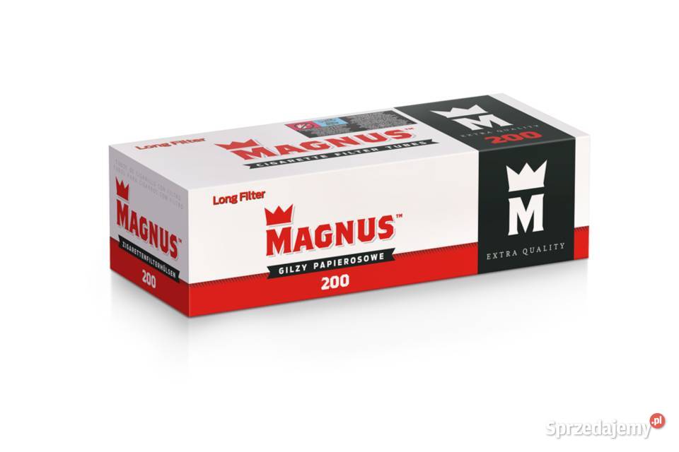 Gilzy Papierosowe MAGNUS 200 długi filtr 20mm Radom