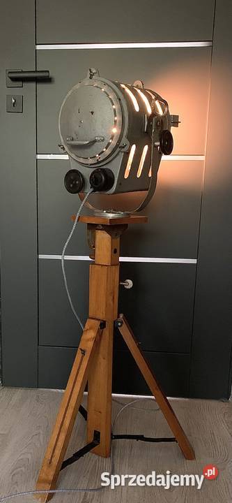 Lampa loft Vintage teatralno filmowa PRL zabytek Fotele Poznań sprzedam