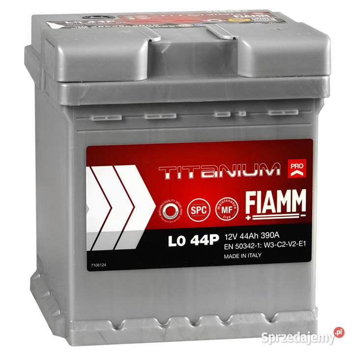 Akumulator FIAMM TITANIUM PRO FIAT 12V 44Ah 390A Akumulatory Radom