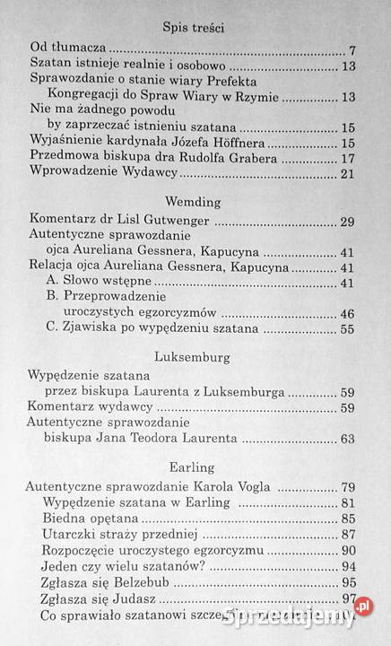 Cztery głośne przypadki wypędzenia szatana Chełm sprzedam