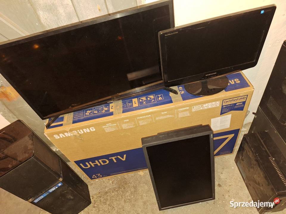 Zestaw elektroniki telewizor smart kolumna LED Kęty sprzedam