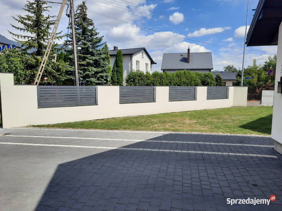 nowoczesne bramy ogrodzenia panelowe żaluzjowe Lublin