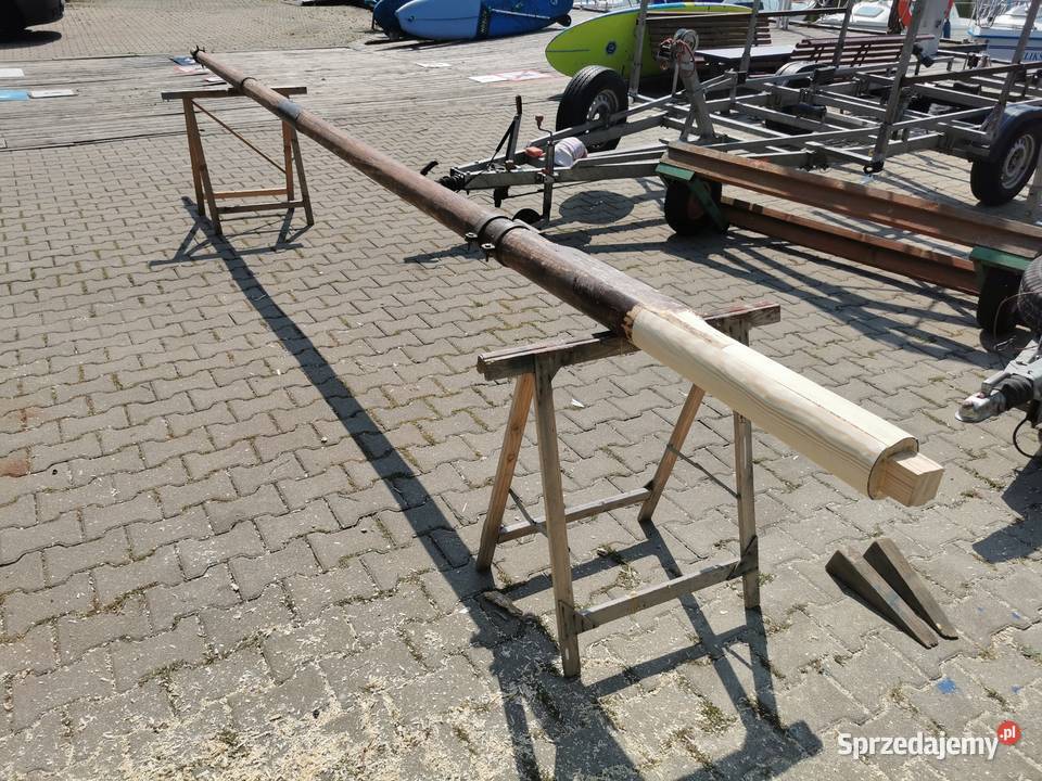 Szkutnik Dezeta Maszt drewniany Gafel bom mazowieckie Wyszogród