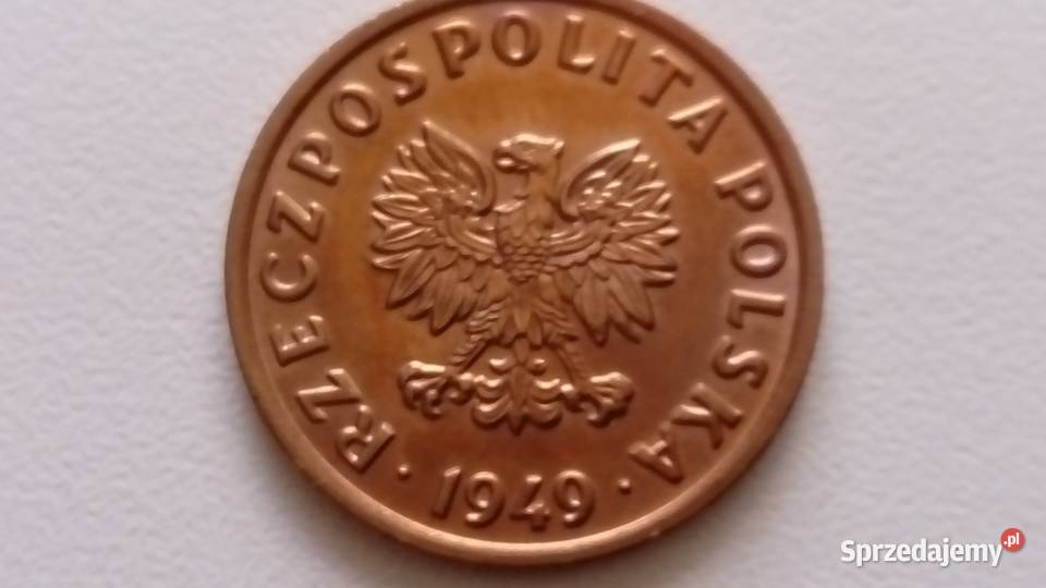 Moneta 5 gr 1949 r Mennicza Super stan wielkopolskie Mosina