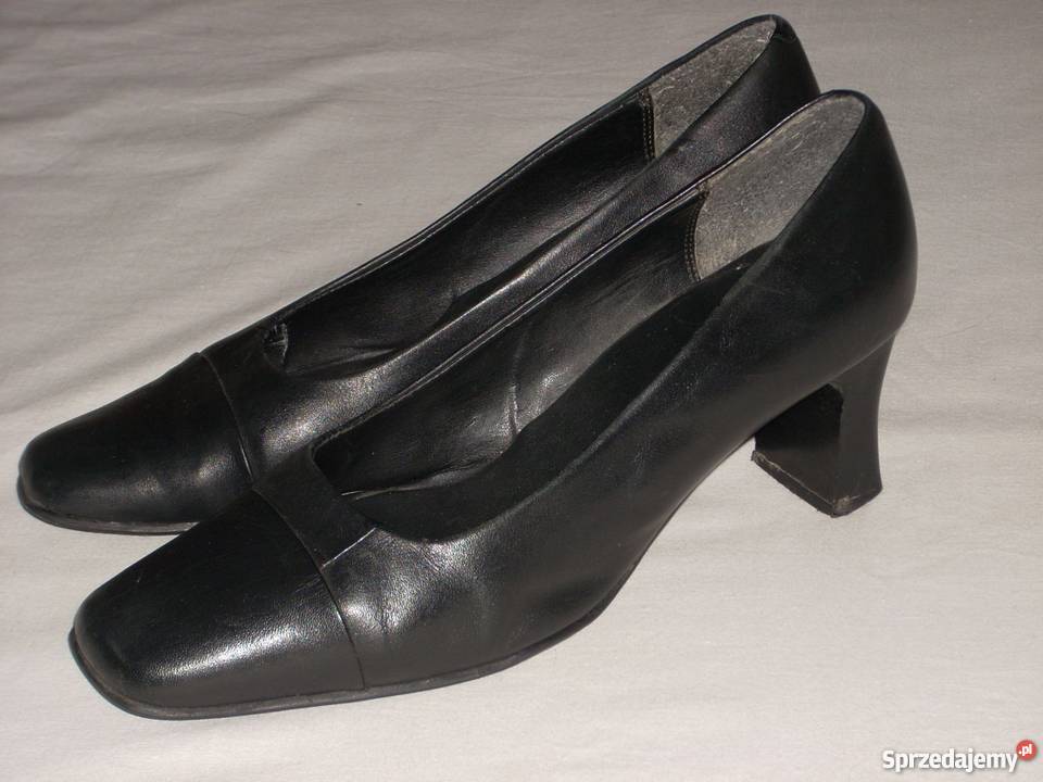 Clarks wygodne Skórzane czółenka 39 395