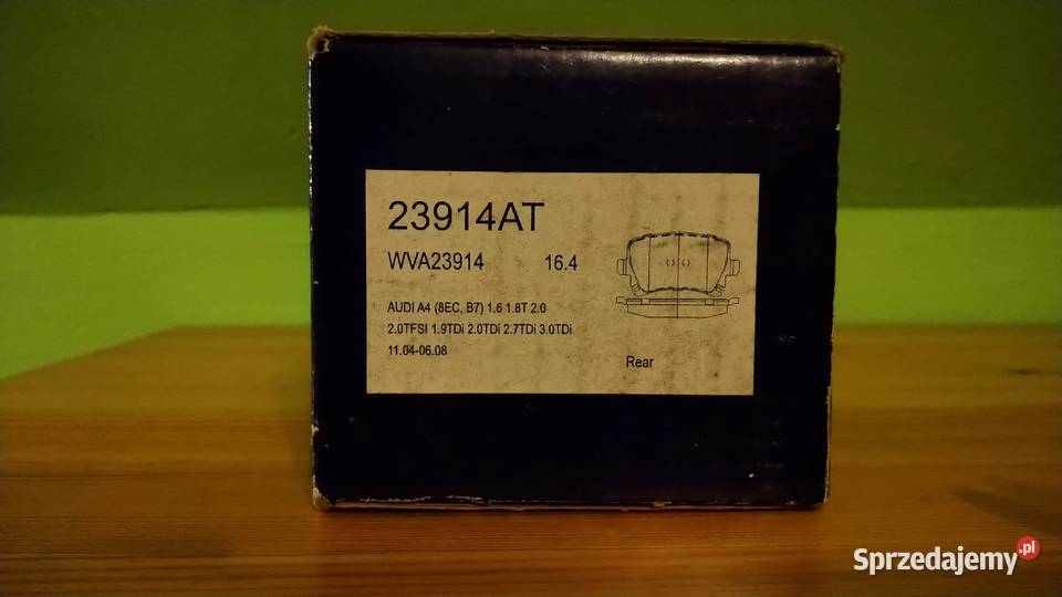 Klocki hamulcowe tył Audi A4 B7 16 30TDi Tywonia sprzedam