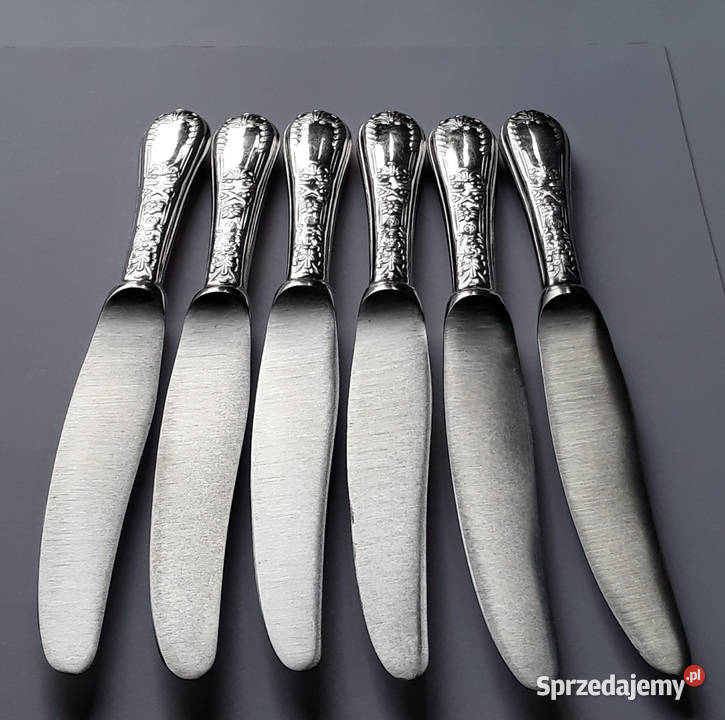 Posrebrzane noże obiadowe wz ROMAŃSKI Hefra Dąbrowa Górnicza sprzedam