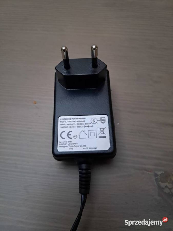 zasilacz 19V 600mA wtyk 10mm x 65mm x 23 mm Warszawa