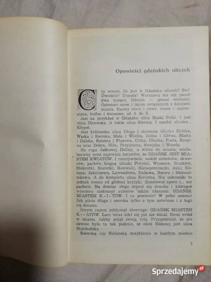 Opowieści gdańskich uliczek miękka z obwolutą sprzedam