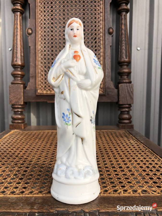 Figurka Matki Boskiej porcelanowa Łowicz