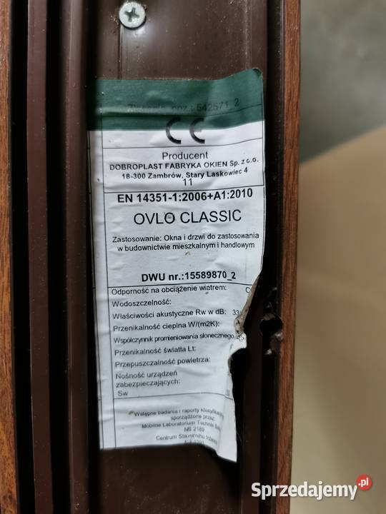 Okno Złoty Dąb 120x90 lewe 6 komorowe