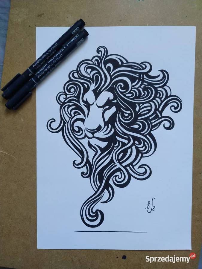 Rysunek lew cienk blok t A4 250 gm2