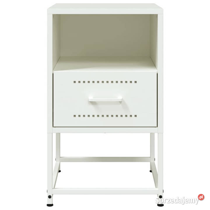 Szafka nocna biała 36x39x605 stal WM846564 mazowieckie Warszawa