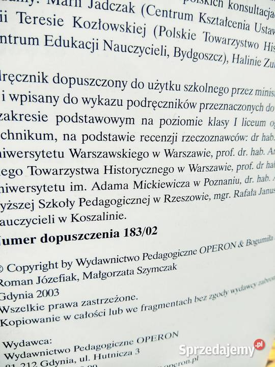 Historia 1 operon starożytność outlet książki Warszawa sprzedam
